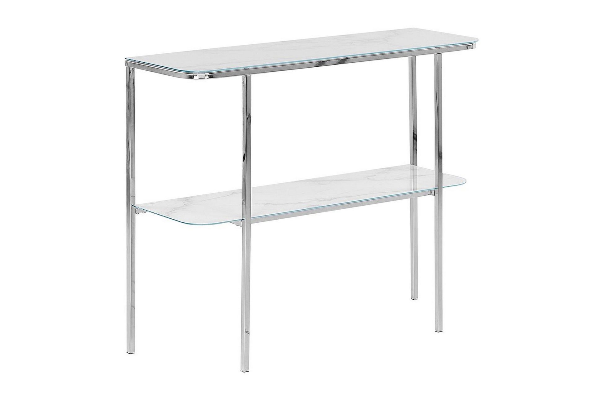 Konsollbord Vit, Silver -