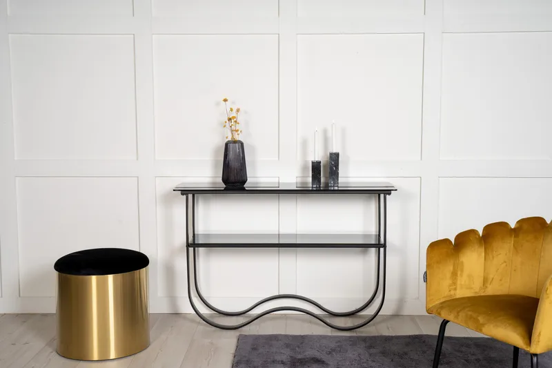 Wavy Avlastningsbord 117 cm - Sort - Møbler - Bord - Avlastningsbord - Konsollbord