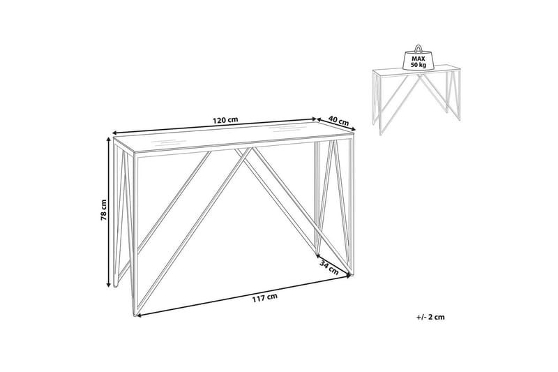 Konsollbord Weso - Møbler - Bord - Avlastningsbord - Gangbord