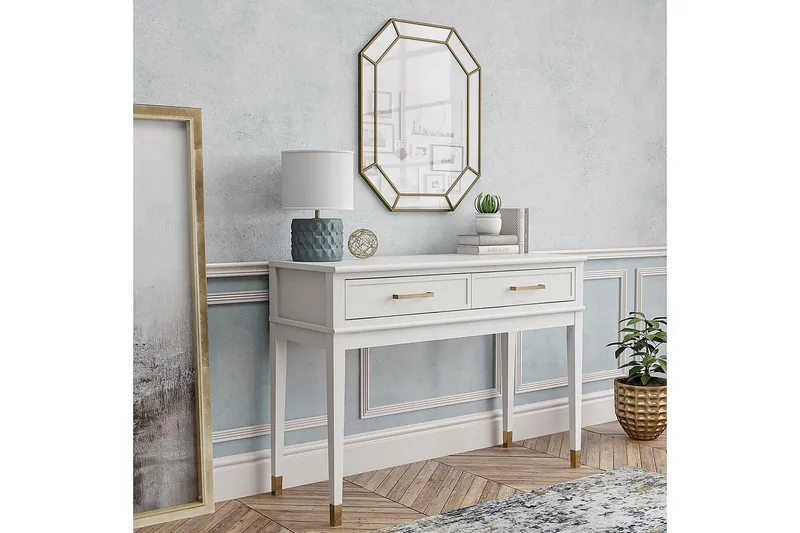 Westerleigh Konsollbord 105 cm Hvit - CosmoLiving - Møbler - Bord - Avlastningsbord - Konsollbord