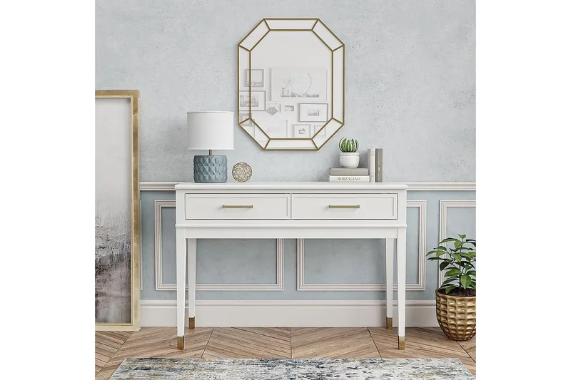 Westerleigh Konsollbord 105 cm Hvit - CosmoLiving - Møbler - Bord - Avlastningsbord - Konsollbord