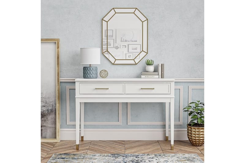 Westerleigh Konsollbord 105 cm Hvit - CosmoLiving - Møbler - Bord - Avlastningsbord - Konsollbord