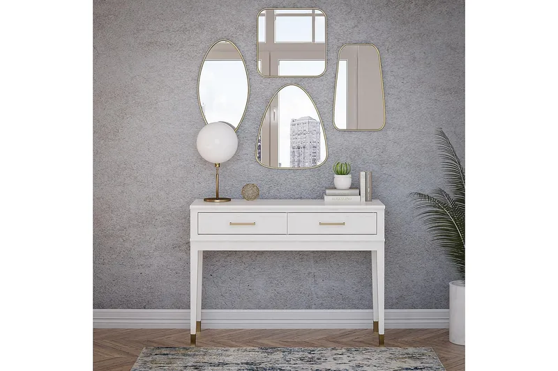 Westerleigh Konsollbord 105 cm Hvit - CosmoLiving - Møbler - Bord - Avlastningsbord - Konsollbord