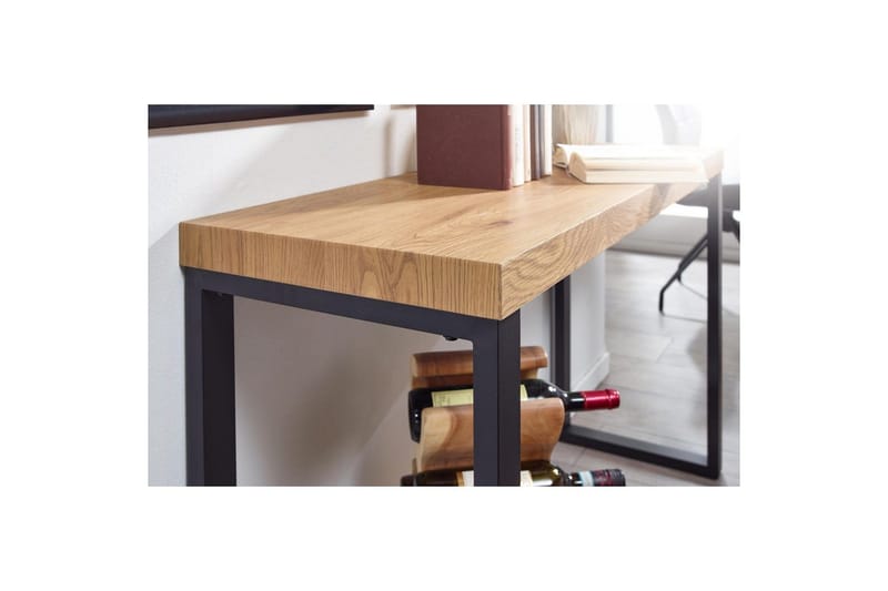 Konsollbord Wohnling 120 cm moderne konsoll med metallben Brun - Brun - Møbler - Bord - Avlastningsbord - Gangbord