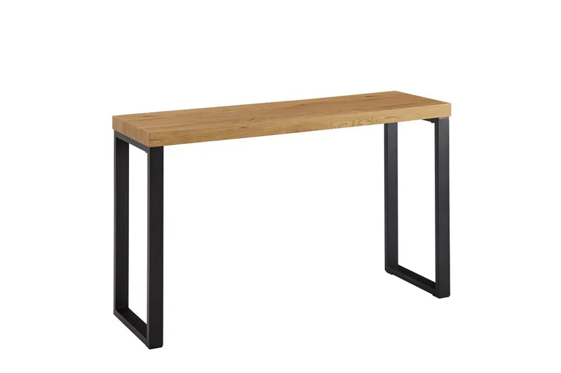 Konsollbord Wohnling 120 cm moderne konsoll med metallben Brun - Brun - Møbler - Bord - Avlastningsbord - Gangbord