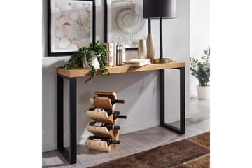 Konsollbord Wohnling 120 cm moderne konsoll med metallben Brun - Brun - Møbler - Bord - Avlastningsbord - Gangbord