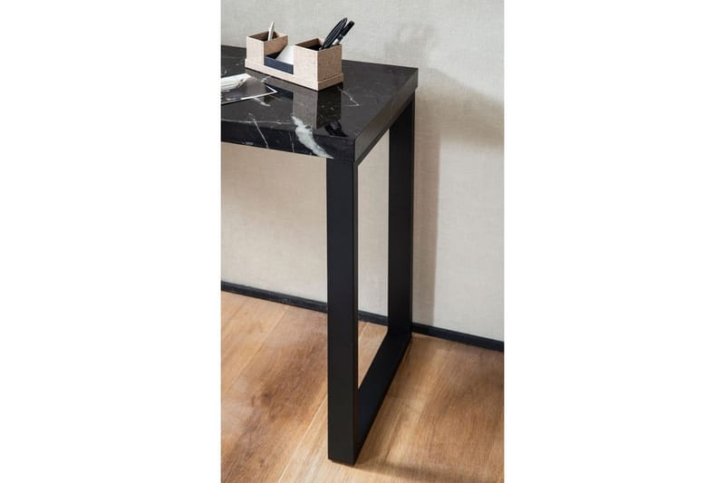Konsollbord Wohnling 120 cm moderne konsoll med metallben Svart - Svart - Møbler - Bord - Avlastningsbord - Gangbord