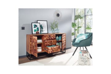 Konsollbord Wohnling Brun, Svart - Oppbevaring - Oppbevaringsmøbler - Sideboard & skjenker