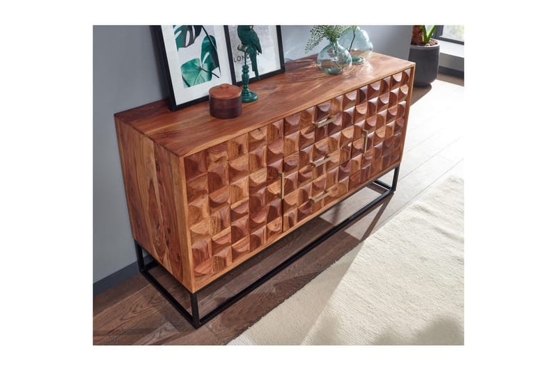 Konsollbord Wohnling Brun, Svart - Oppbevaring - Oppbevaringsmøbler - Sideboard & skjenker