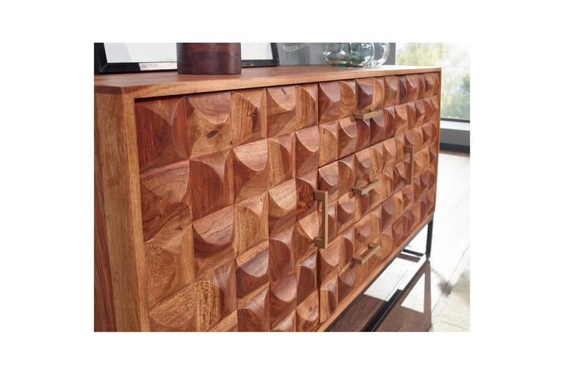 Konsollbord Wohnling Brun, Svart - Oppbevaring - Oppbevaringsmøbler - Sideboard & skjenker