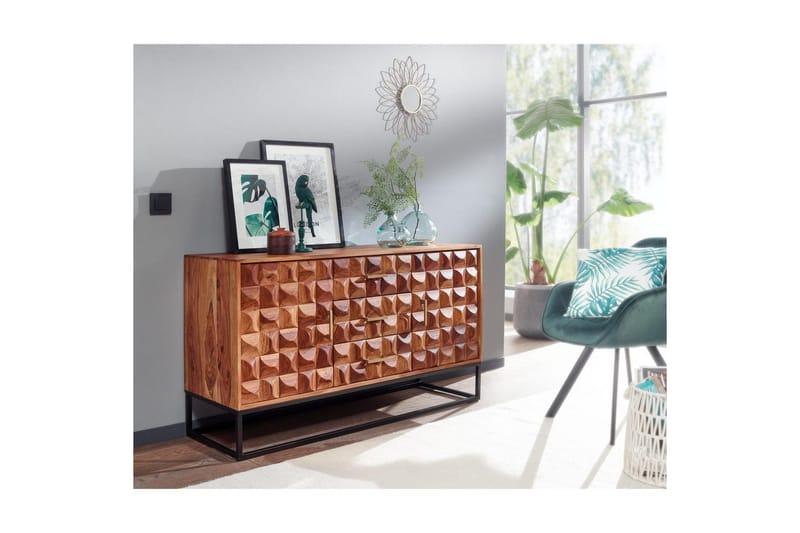 Konsollbord Wohnling Brun, Svart - Oppbevaring - Oppbevaringsmøbler - Sideboard & skjenker