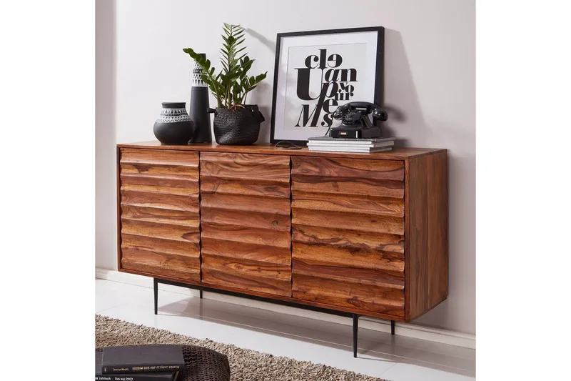 Konsollbord Wohnling Brun, Svart - Oppbevaring - Oppbevaringsmøbler - Sideboard & skjenker