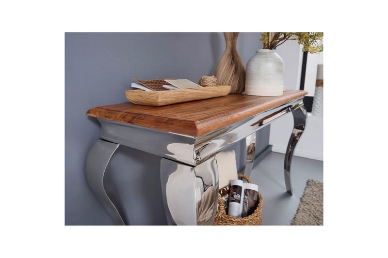 Konsollbord Wohnling Heltre 130 cm Krom metallben Landlig stil - Møbler - Bord - Avlastningsbord - Gangbord