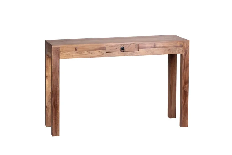 Konsollbord Wohnling massivt tre, 1 skuff, landlig stil Akasie, Akasie