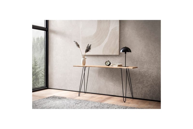 Konsollbord Wohnling Massivt treverk hårnålben tre kant 150 cm - Møbler - Bord - Avlastningsbord - Gangbord