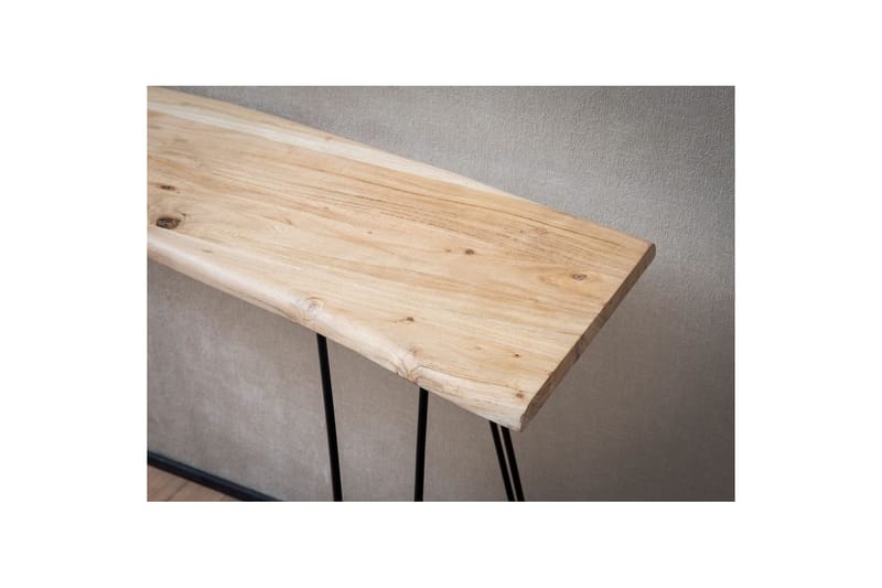 Konsollbord Wohnling Massivt treverk hårnålben tre kant 150 cm - Møbler - Bord - Avlastningsbord - Gangbord