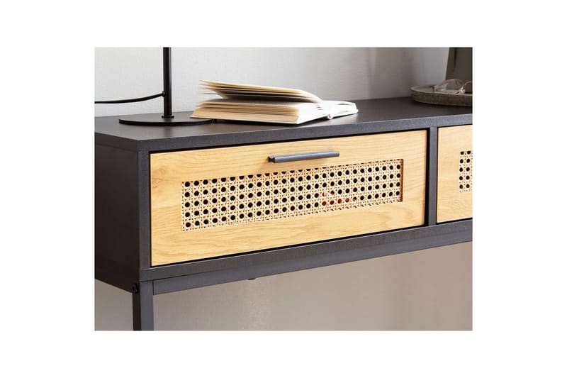 Konsollbord Wohnling Solid tre 100 cm 2 skuffer industriell stil Wienerflett - Møbler - Bord - Avlastningsbord - Gangbord