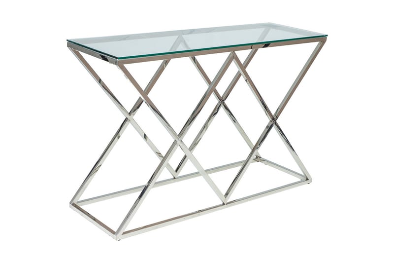 Zegna Konsollbord 120 cm - Glass/Sølv - Gangbord - Konsollbord