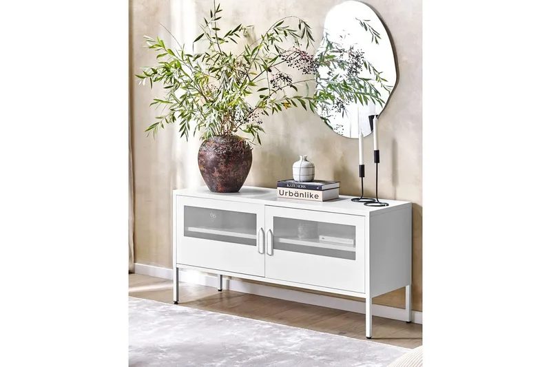 Kontorsskap Morley Hvit - Hvit - Møbler - Bord - Avlastningsbord - Lampebord & sidebord