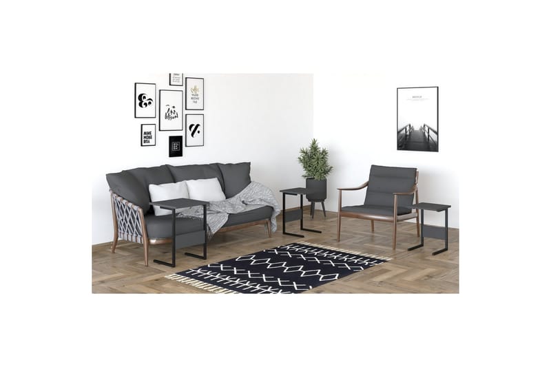 Korra Settbord 40 cm - Sort - Møbler - Bord - Avlastningsbord - Settbord