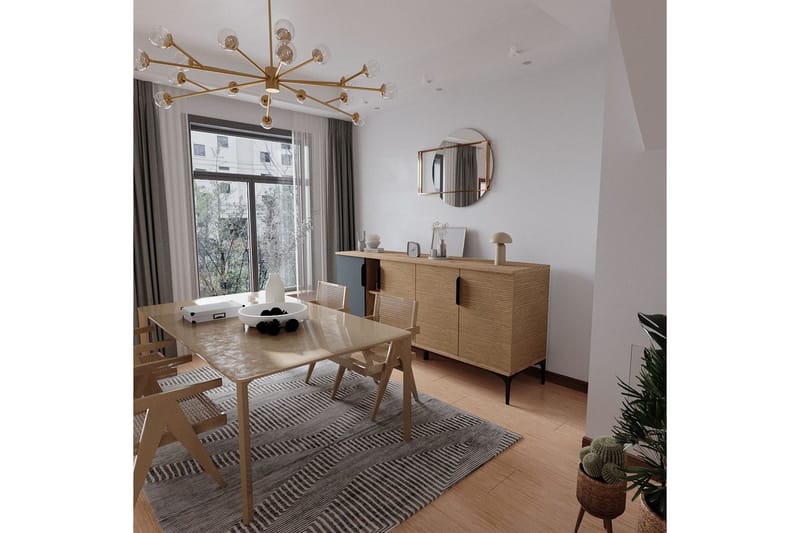 Kunar Konsollbord 180 cm - Antrasitt/Natur - Møbler - Bord - Avlastningsbord - Gangbord