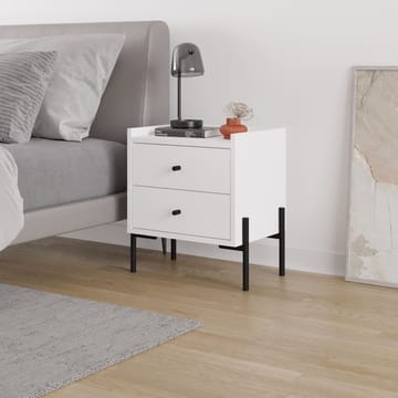 Kunimitsu Nattbord 45 cm - Hvit - Møbler - Bord - Avlastningsbord - Sengebord & nattbord
