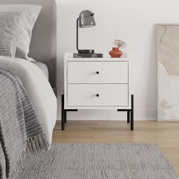 Kunimitsu Nattbord 45 cm - Hvit - Møbler - Bord - Avlastningsbord - Sengebord & nattbord
