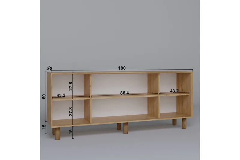 Kuniyoshi Konsollbord 180 cm - Valnøtt - Møbler - Bord - Avlastningsbord - Gangbord