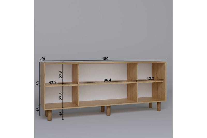 Kuniyoshi Konsollbord 180 cm - Valnøtt - Møbler - Bord - Avlastningsbord - Gangbord