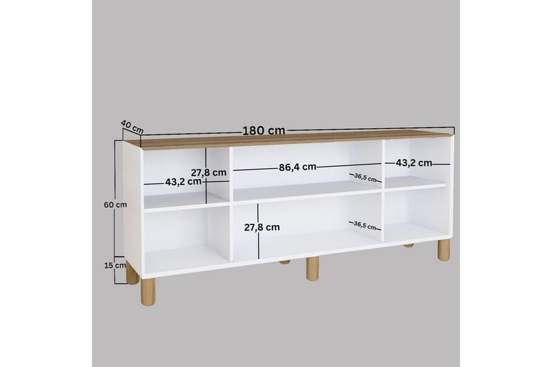 Kuniyoshi Konsollbord 180 cm - Valnøtt - Møbler - Bord - Avlastningsbord - Gangbord