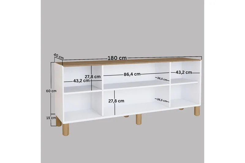 Kuniyoshi Konsollbord 180 cm - Valnøtt - Møbler - Bord - Avlastningsbord - Gangbord