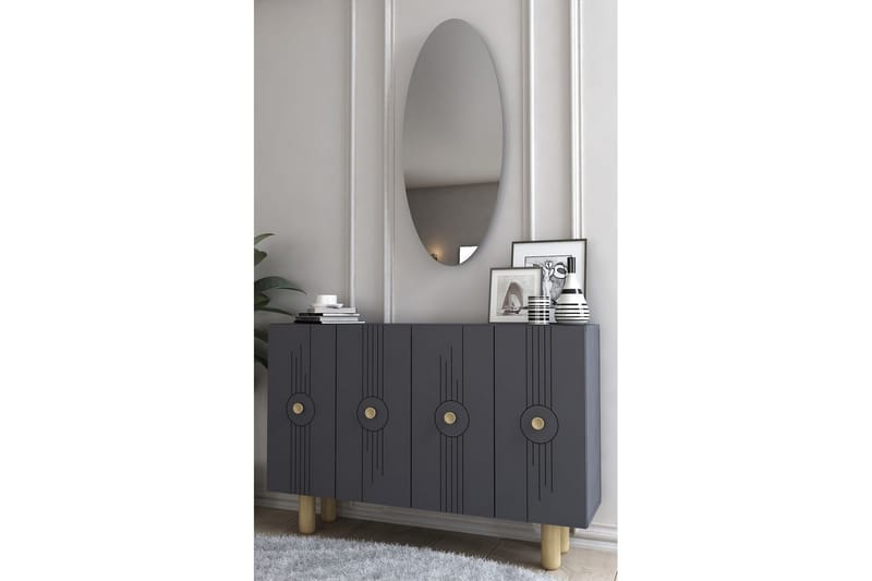 Kyrosen Konsollbord 120 cm - Antrasitt - Møbler - Bord - Avlastningsbord - Gangbord