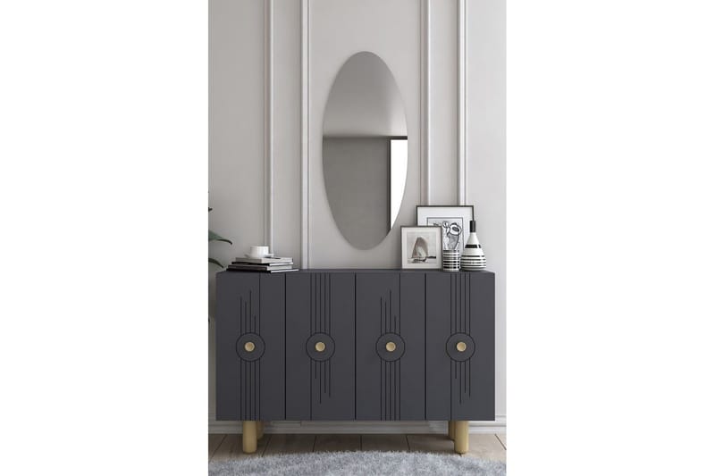 Kyrosen Konsollbord 120 cm - Antrasitt - Møbler - Bord - Avlastningsbord - Gangbord