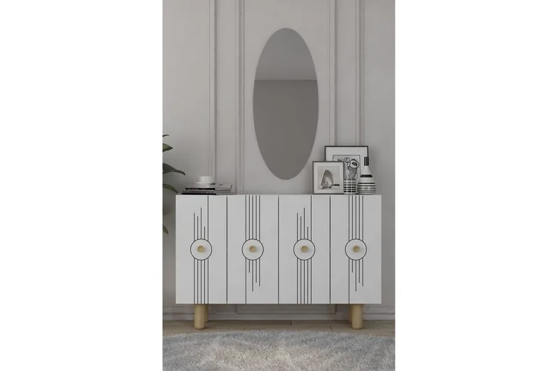 Kyrosen Konsollbord 120 cm - Hvit - Møbler - Bord - Avlastningsbord - Gangbord