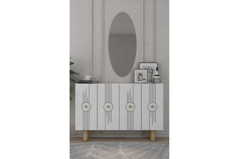 Kyrosen Konsollbord 120 cm - Hvit - Møbler - Bord - Avlastningsbord - Gangbord