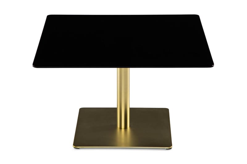Alinda Sidebord 75 cm - Glass/Svart/Messing - Lampebord & sidebord - Brettbord og småbord