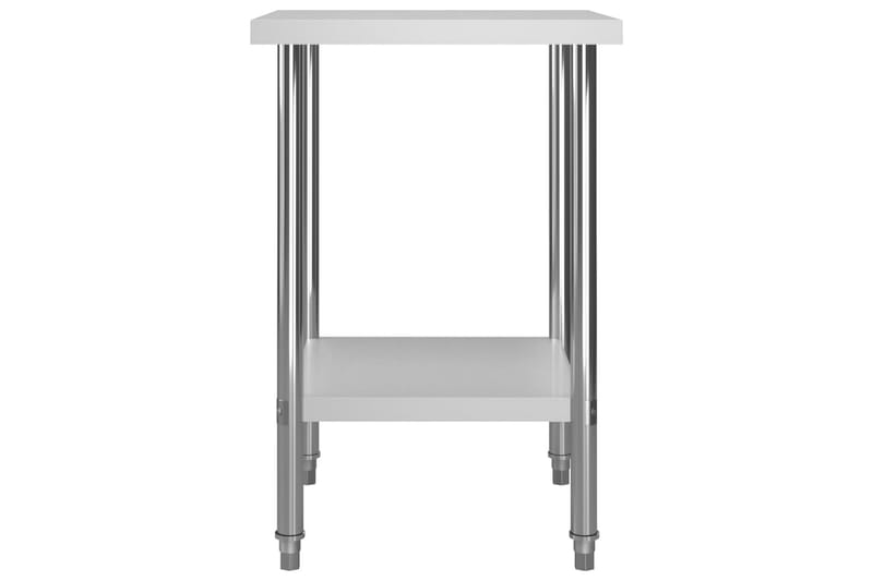 Arbeidsbord for kjøkken 60x60x85 cm rustfritt stål - Møbler - Bord - Avlastningsbord - Lampebord & sidebord
