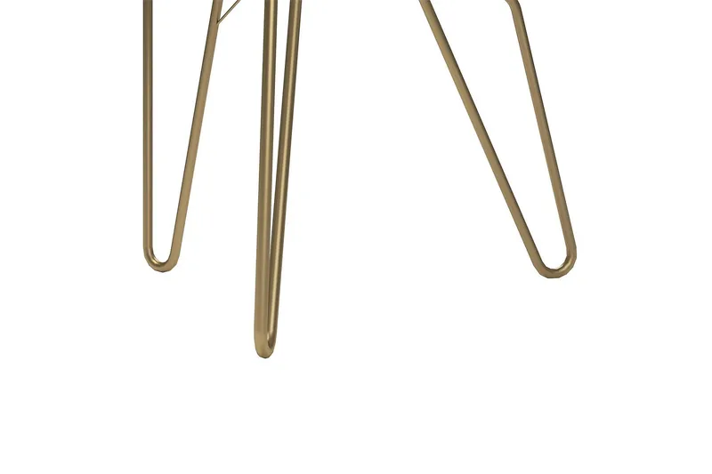 AtHena Sidebord 55 cm Marmorlook/Hvit/Messing - Novogratz - Møbler - Bord - Avlastningsbord - Lampebord & sidebord