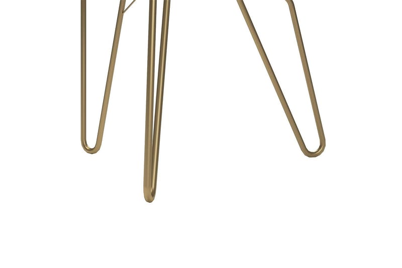 AtHena Sidebord 55 cm Marmorlook/Hvit/Messing - Novogratz - Møbler - Bord - Avlastningsbord - Lampebord & sidebord