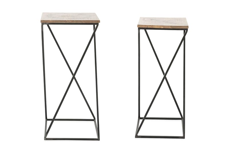 Bence Sidebord 37 cm 2-pk - Svart - Møbler - Bord - Avlastningsbord - Lampebord & sidebord