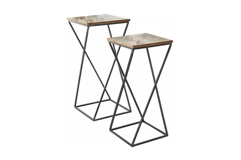 Bence Sidebord 37 cm 2-pk - Svart - Møbler - Bord - Avlastningsbord - Lampebord & sidebord