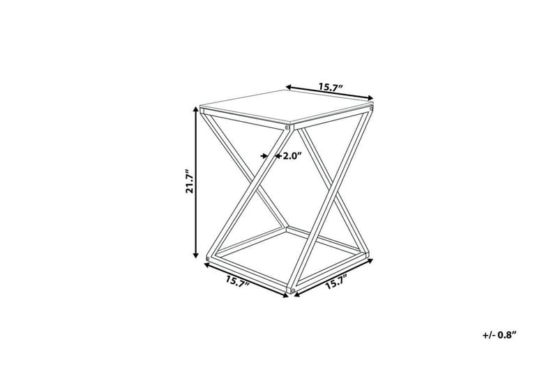 BEVERLY Avlastningsbord 40 cm - Sølv - Møbler - Bord - Avlastningsbord - Lampebord & sidebord