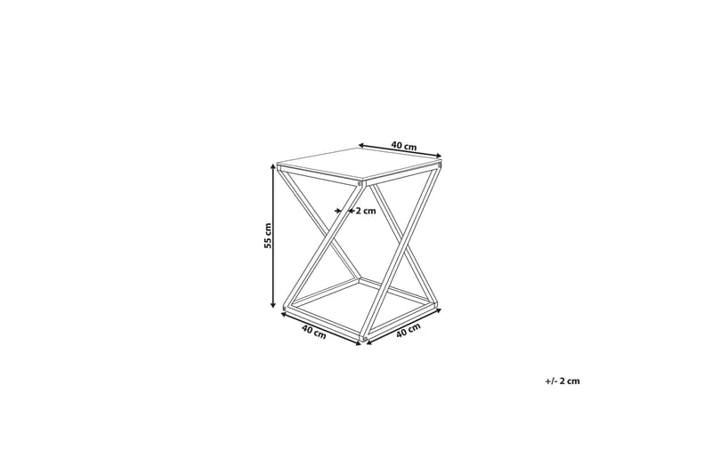 BEVERLY Avlastningsbord 40 cm - Sølv - Møbler - Bord - Avlastningsbord - Lampebord & sidebord