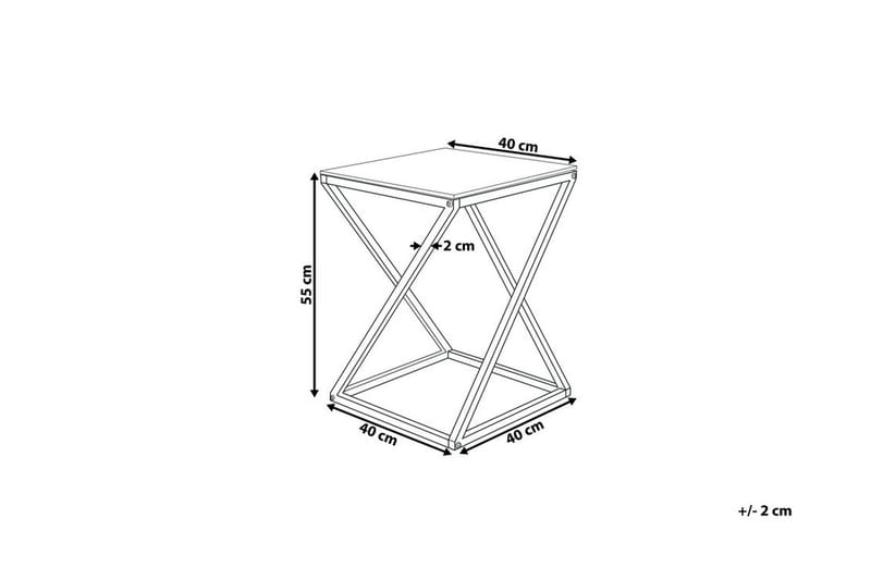 BEVERLY Avlastningsbord 40 cm - Sølv - Møbler - Bord - Avlastningsbord - Lampebord & sidebord