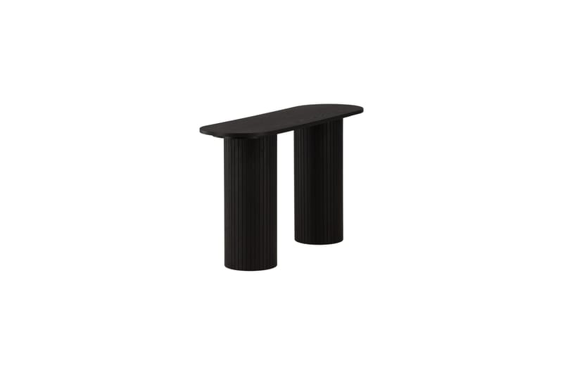 Bianca Sidebord 130x40x72 cm Oval - Sort - Møbler - Bord - Avlastningsbord - Lampebord & sidebord