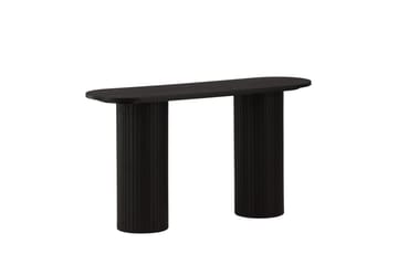 Bianca Sidebord 130x40x72 cm Oval - Sort - Møbler - Bord - Avlastningsbord - Lampebord & sidebord