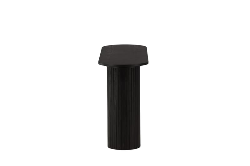 Bianca Sidebord 130x40x72 cm Oval - Sort - Møbler - Bord - Avlastningsbord - Lampebord & sidebord