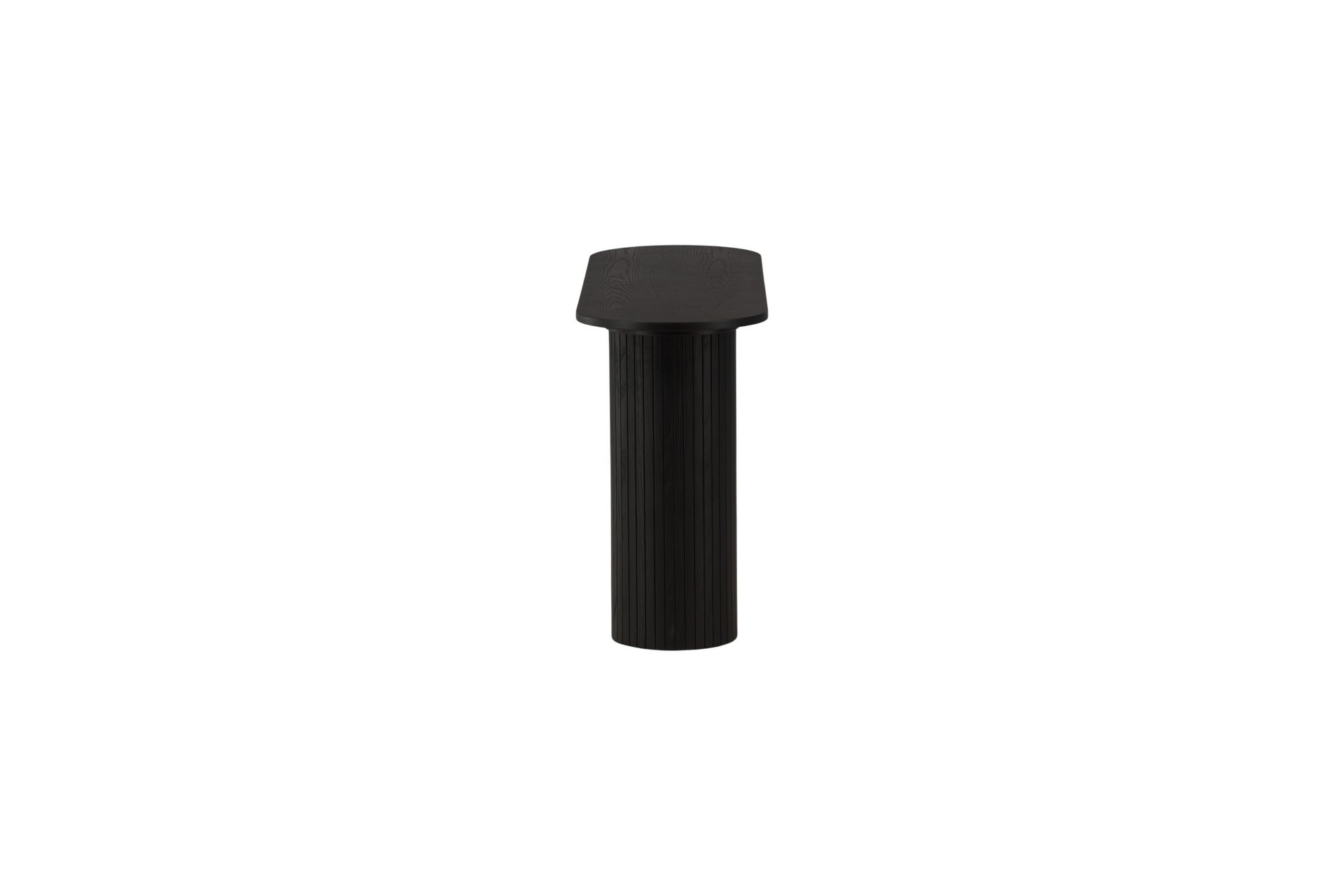 Bianca Sidebord 130x40x72 cm Oval - Sort - Møbler - Bord - Avlastningsbord - Lampebord & sidebord