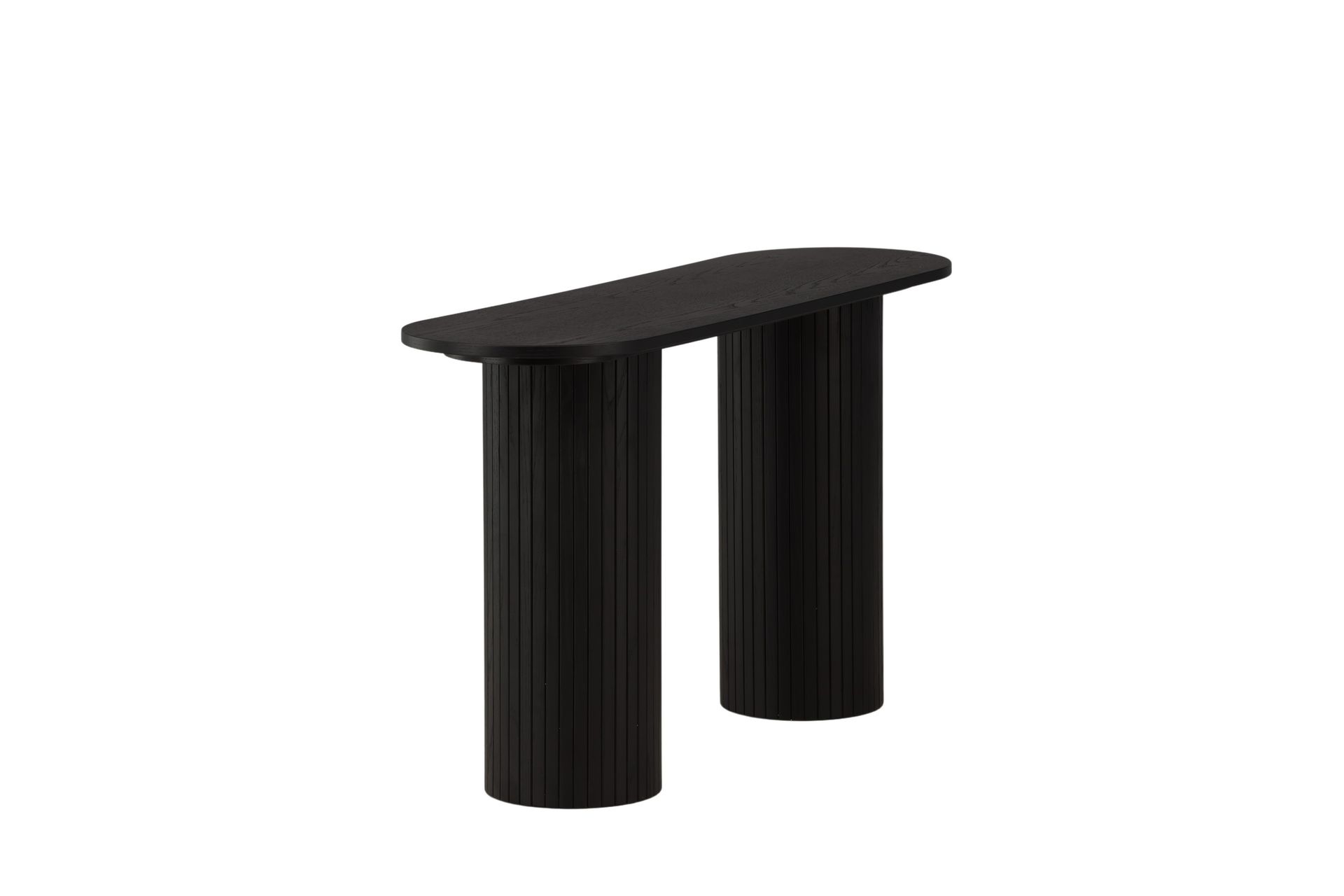 Bianca Sidebord 130x40x72 cm Oval - Sort - Møbler - Bord - Avlastningsbord - Lampebord & sidebord