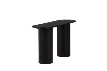 Bianca Sidebord 130x40x72 cm Oval - Sort - Møbler - Bord - Avlastningsbord - Lampebord & sidebord
